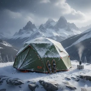 Durable 4-season tente camping designed for winter camping in the Canadian Rockies.