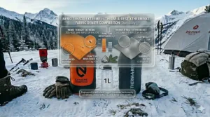 Close-up illustration of the fabric denier and puncture resistance for rugged Canadian backcountry use.