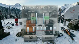 An infographic showing the extreme cold temperature ratings for the Nemo Tensor Extreme and XTherm.
