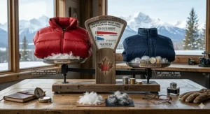 A graphic guide comparing the lifespan and total cost of ownership of down vs synthetic jackets.