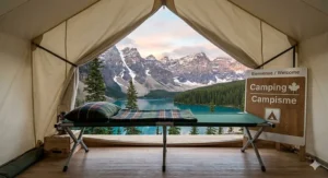 High-quality camping cot (lit de camp) suitable for campers across Quebec and English Canada.
