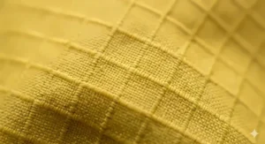 A zoomed-in illustration of rugged, waterproof ripstop nylon fabric.