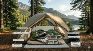 A side-by-side comparison of inflatable and closed-cell foam camping mats.