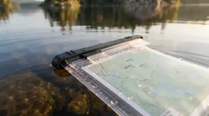 Adjustable neck strap for waterproof map case | Courroie de cou réglable pour étui à carte imperméable