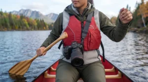 Small waterproof container used to keep spare camera batteries and memory cards dry.